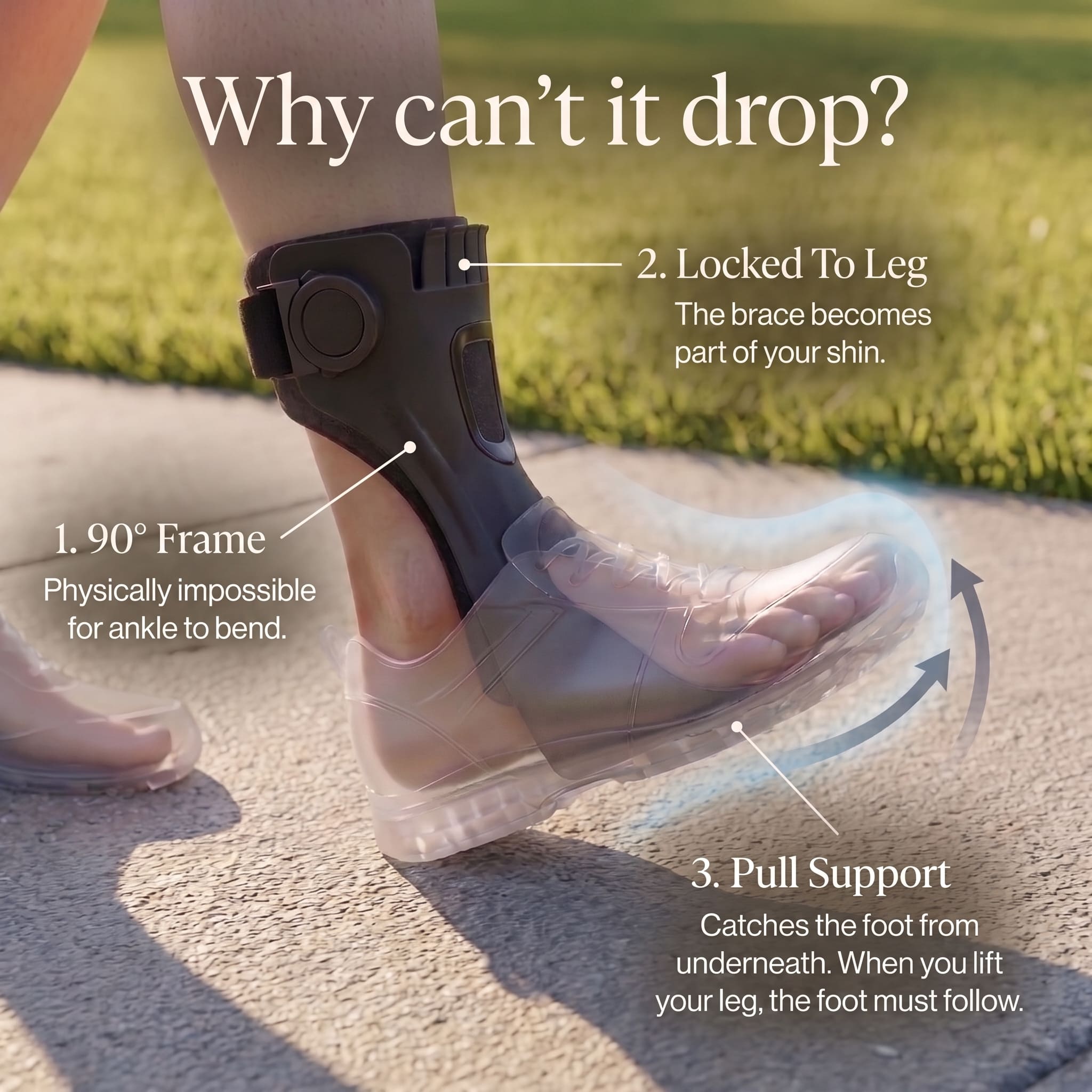 Foot drop brace product view 3